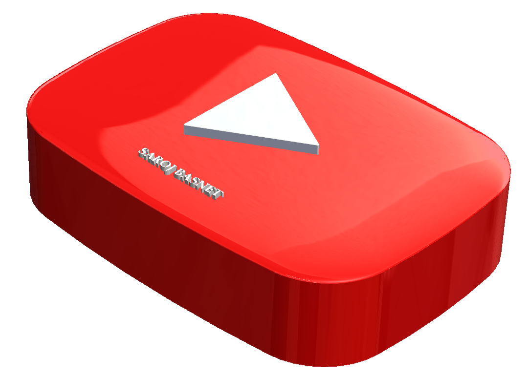 3D YouTube Logo